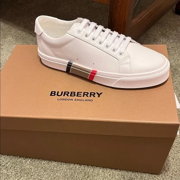 Burberry | Shoes | Burberry White Sneakers With Iconic  display picture 3